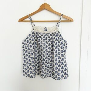 Janie and Jack Floral Crochet Trim‎ Tank Top NWT 18